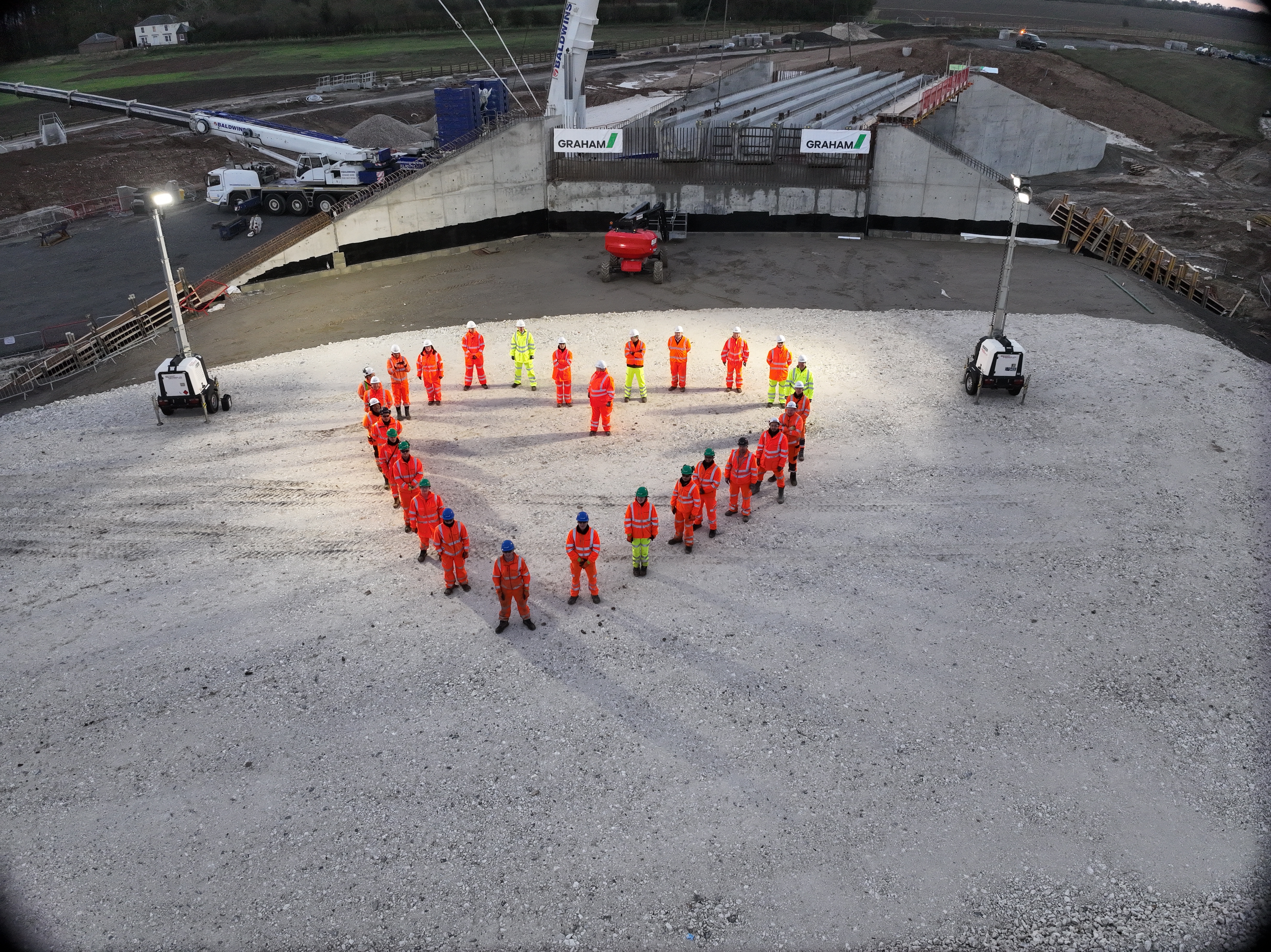 GRAHAM completes Bentley Bridge Beam Installation