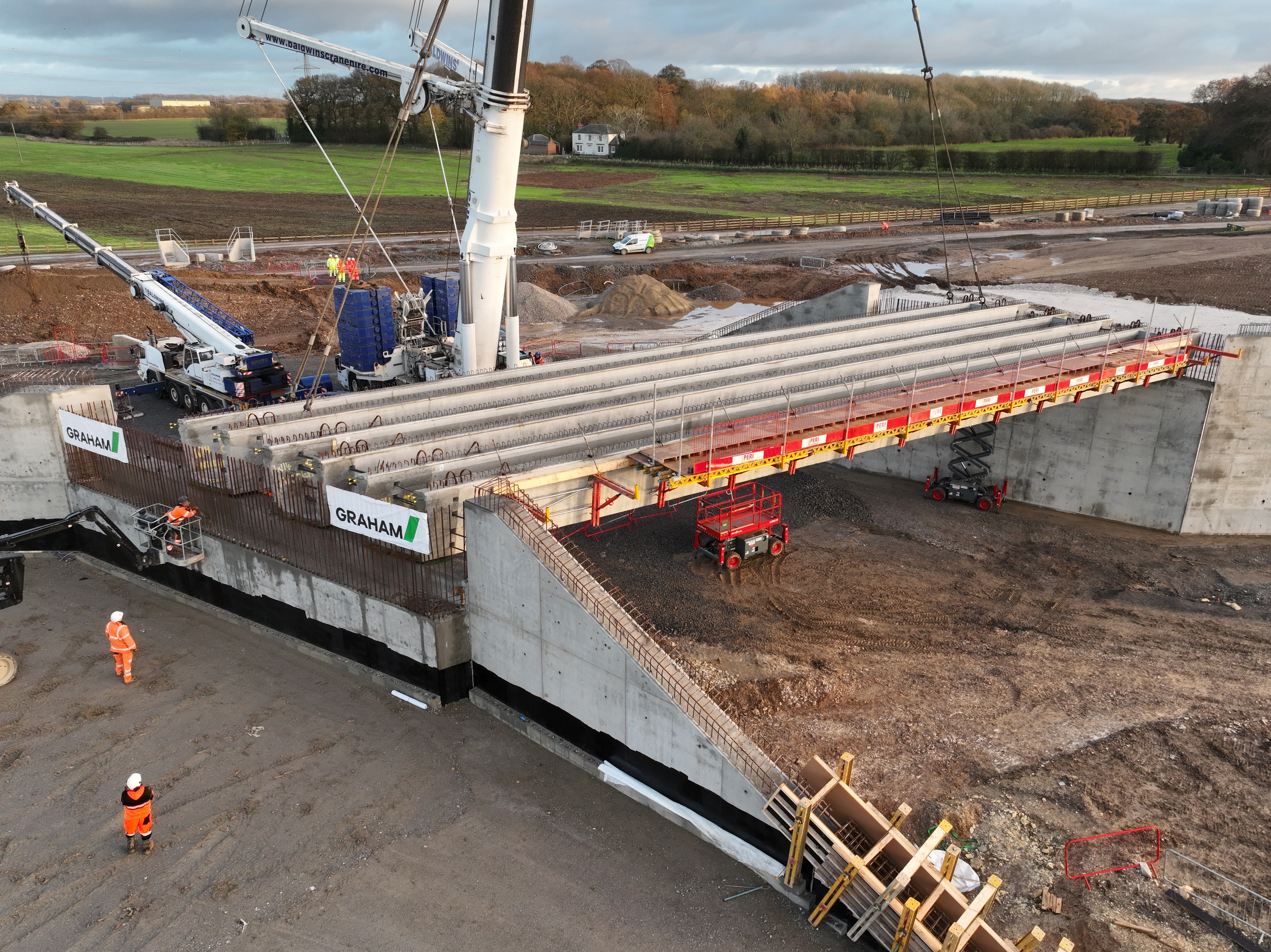 Bentley Bridge Beams installed at A164 & Jock's Lodge