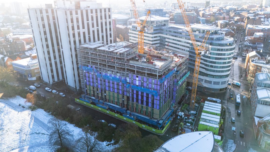 Progress of Bendigo Building’s construction as of November 2024