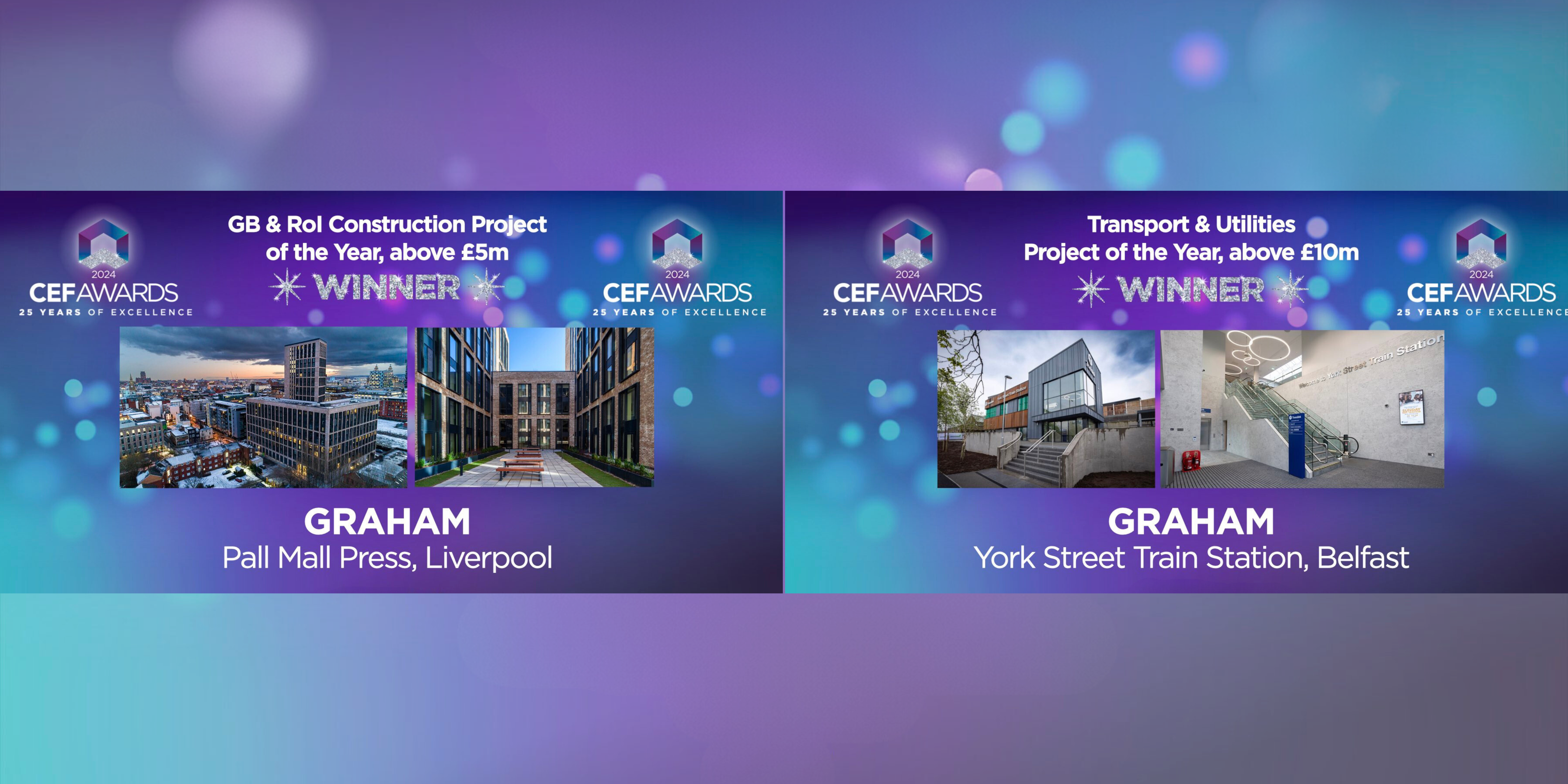 GRAHAM secures two awards at CEF Awards image