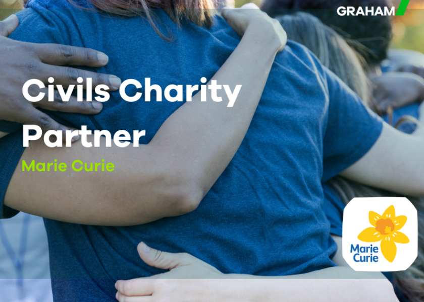 GRAHAM Civils Division announces Marie Curie as Charity Partner for 2024/2025
